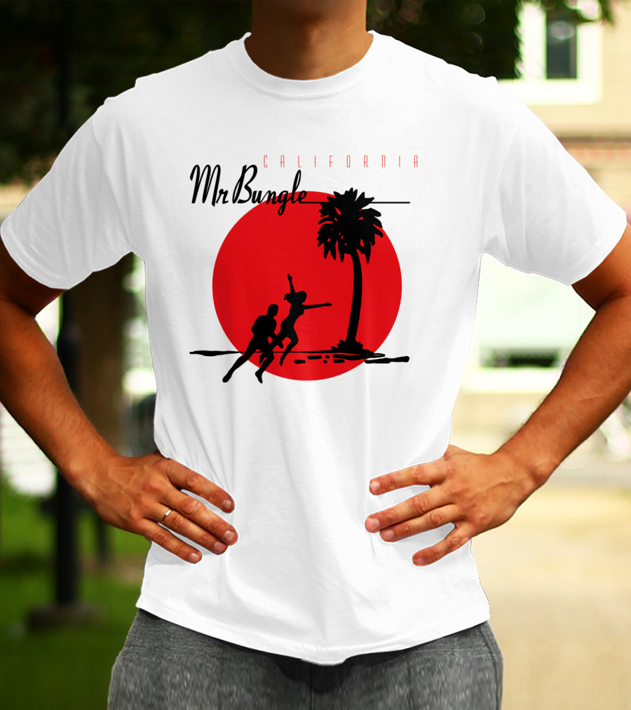 Mr Bungle California Palm Silhouette Red Sun T-Shirt