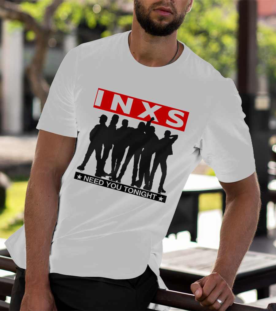 Inxs Need You Tonight Silhouette Band Members T-Shirt