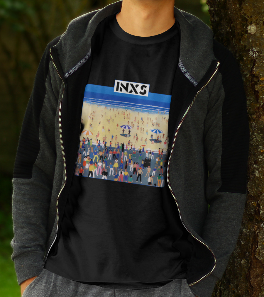 INXS Bondi Beach Crowd T-Shirt