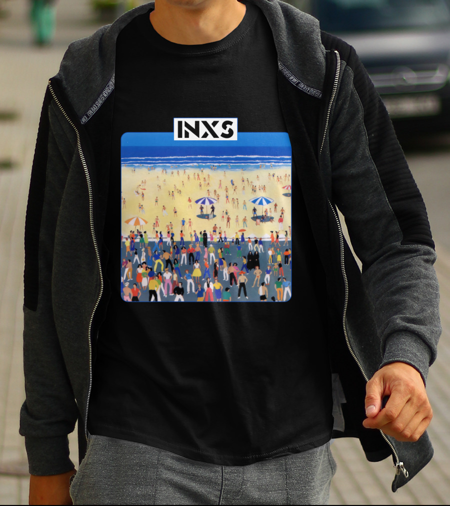 INXS Bondi Beach Crowd T-Shirt