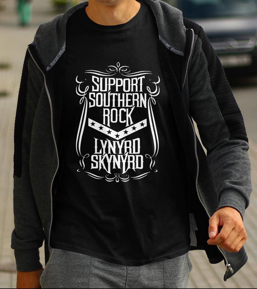 Support Southern Rock Lynyrd Skynyrd T-Shirt
