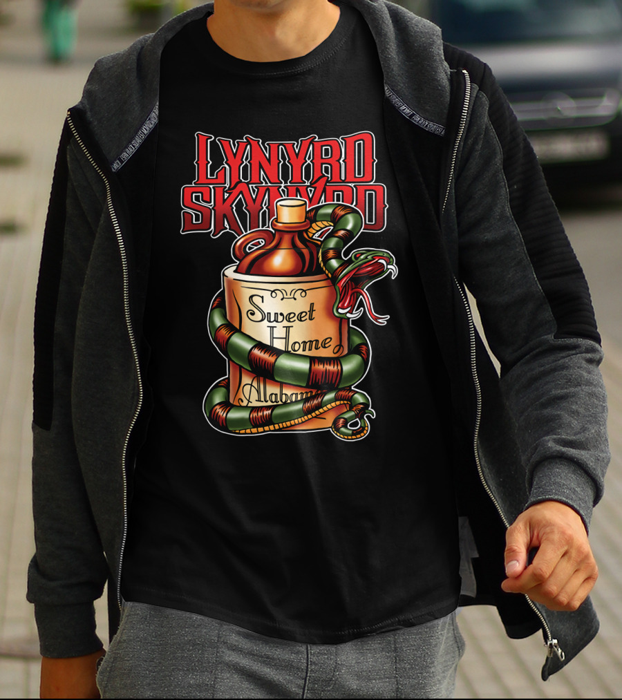 Lynyrd Skynyrd Sweet Home Alabama Decorative Snake Jug T-Shirt