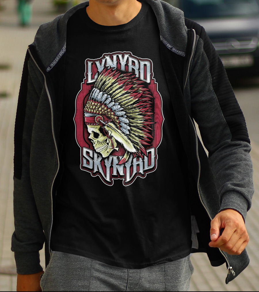 Lynyrd Skynyrd Indian Skull Headdress T-Shirt