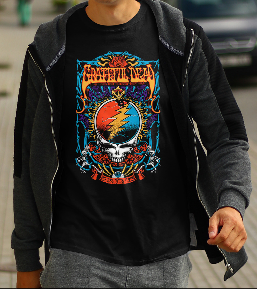 Grateful Dead Steal Your Face Skull Lightning T-Shirt