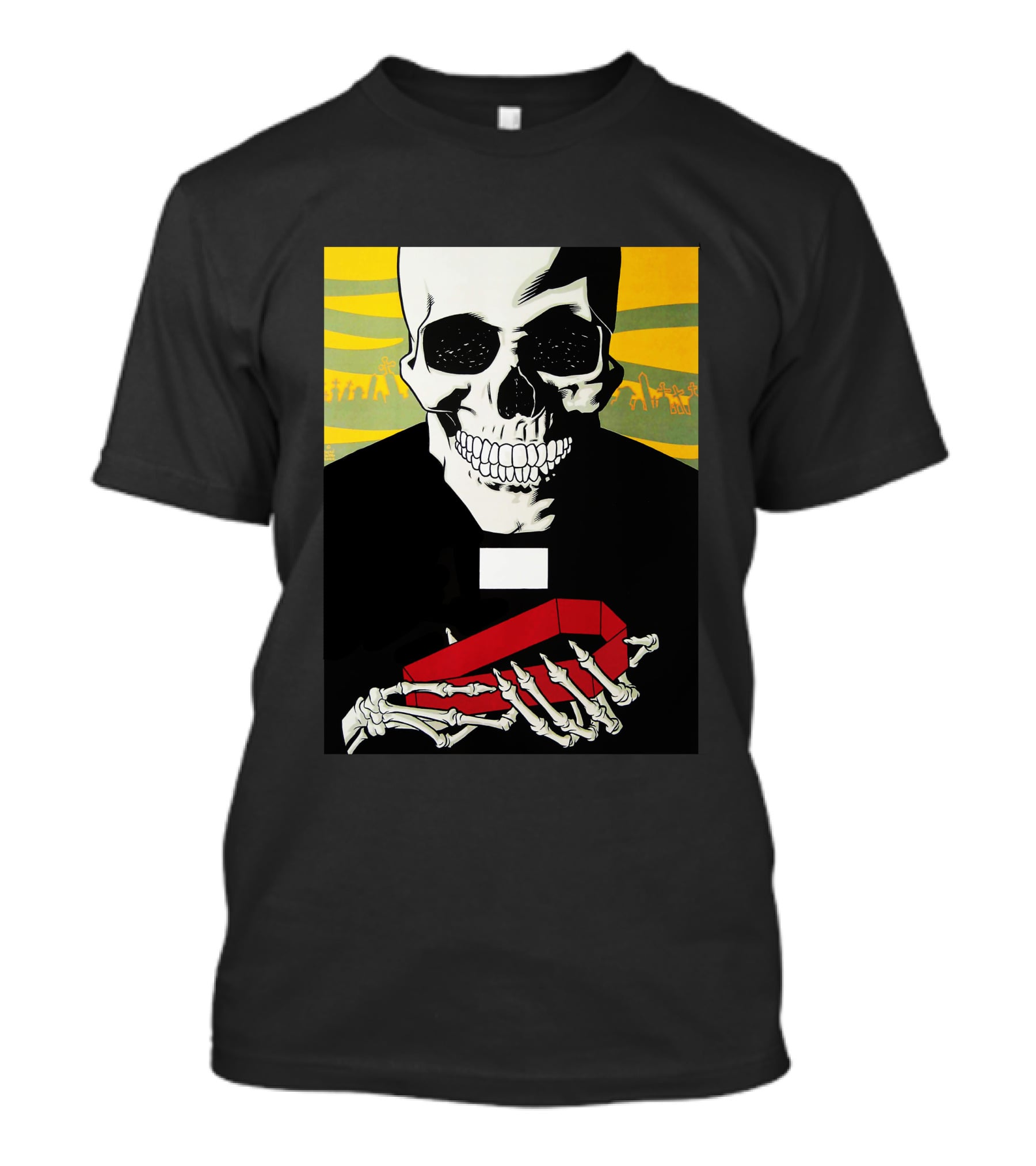 Brlg Skull Holding Red Object T-Shirt
