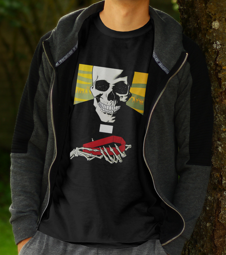 Brlg Skull Holding Red Object T-Shirt