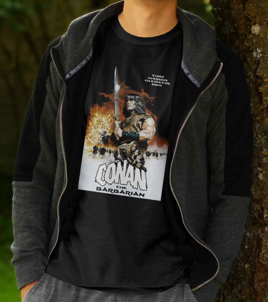 Conan The Barbarian Chief Warrior Gladiator King T-Shirt