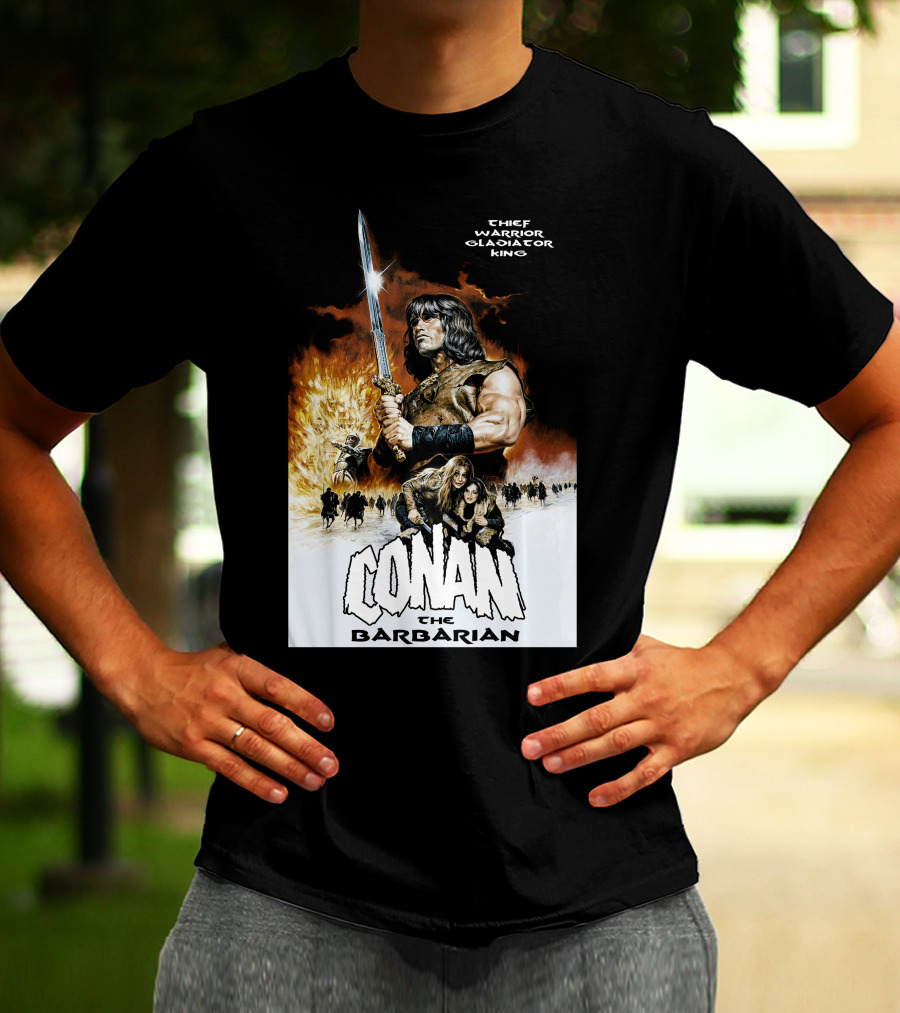 Conan The Barbarian Chief Warrior Gladiator King T-Shirt