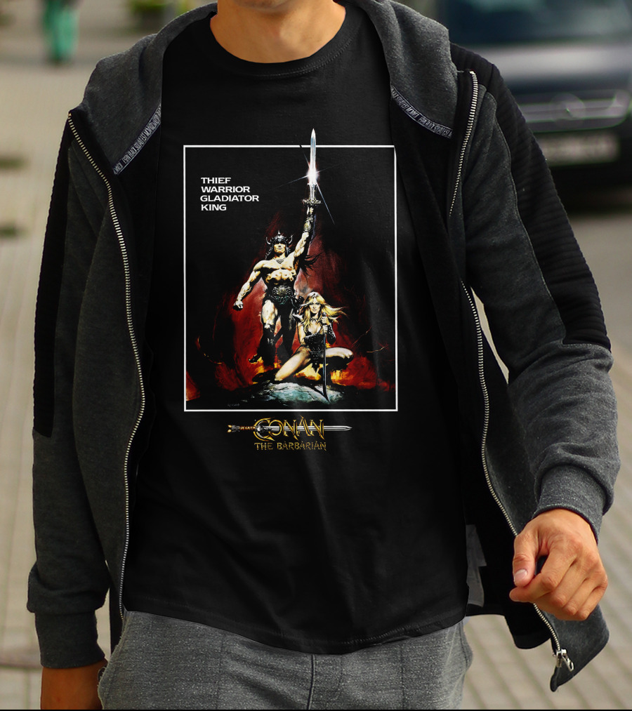 Conan The Barbarian Thief Warrior Gladiator King 28 T-Shirt
