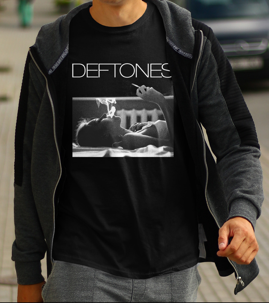 Deftones Smoking Woman In Bed T-Shirt