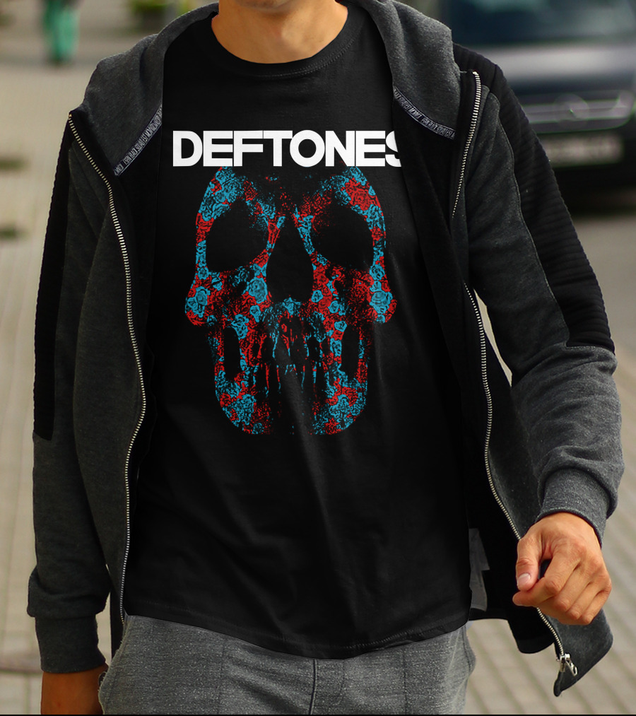 Deftones Floral Skull T-Shirt