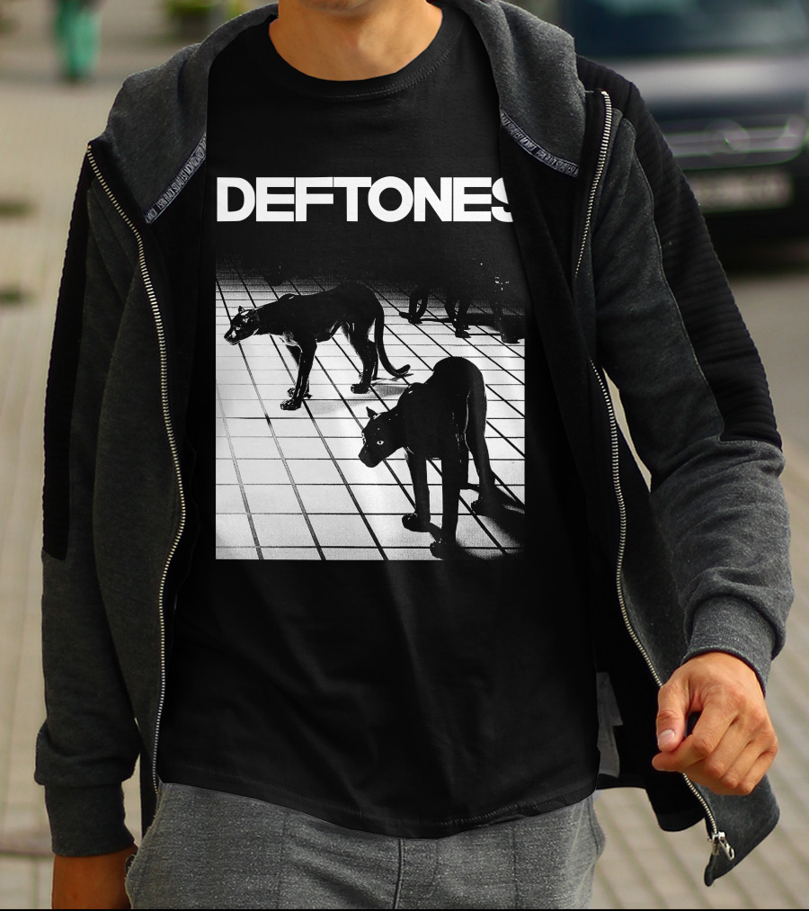Deftones White Pony Album Cover With Black Panther T-Shirt
