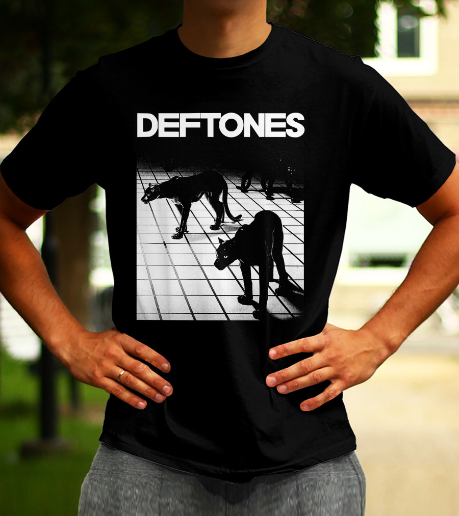 Deftones White Pony Album Cover With Black Panther T-Shirt