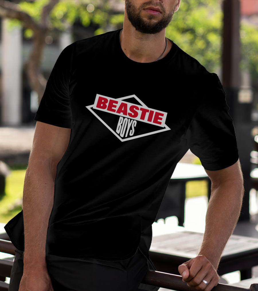 Beastie Boys Logo Diamond Shape Red White T-Shirt