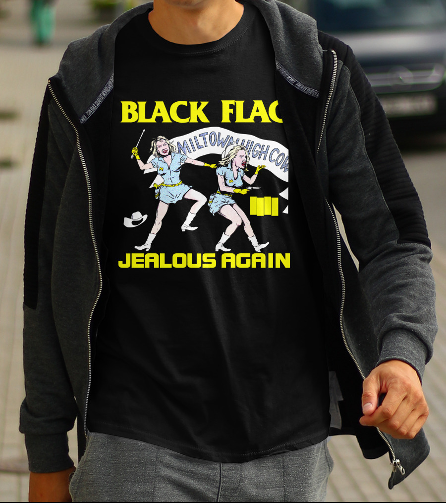 Black Flag Jealous Again Miltown High Co T-Shirt