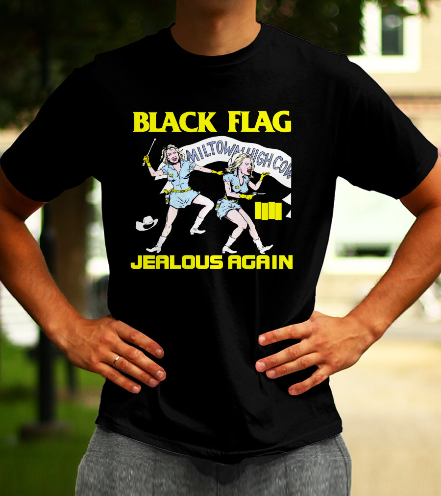 Black Flag Jealous Again Miltown High Co T-Shirt