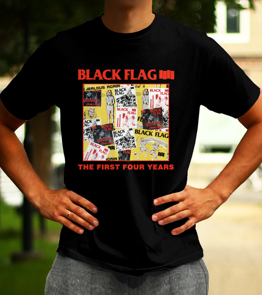 Black Flag The First Four Years Album Covers Collage T-Shirt