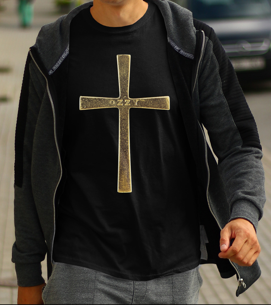 Ozzy Gold Cross T-Shirt