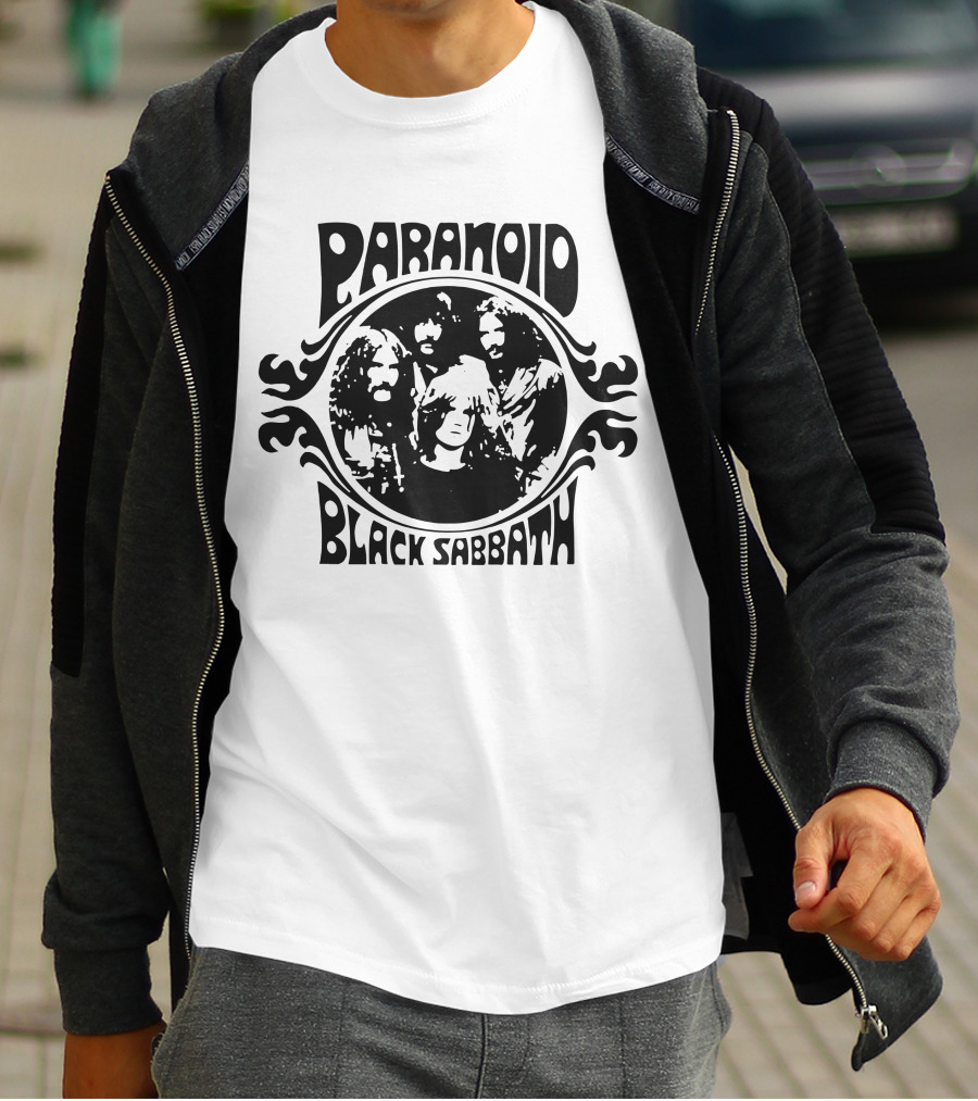 Paranoid Black Sabbath Retro Band Members T-Shirt