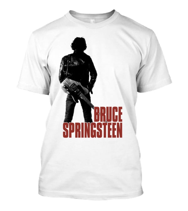 Bruce Springsteen Iconic Silhouette With Guitar T-Shirt
