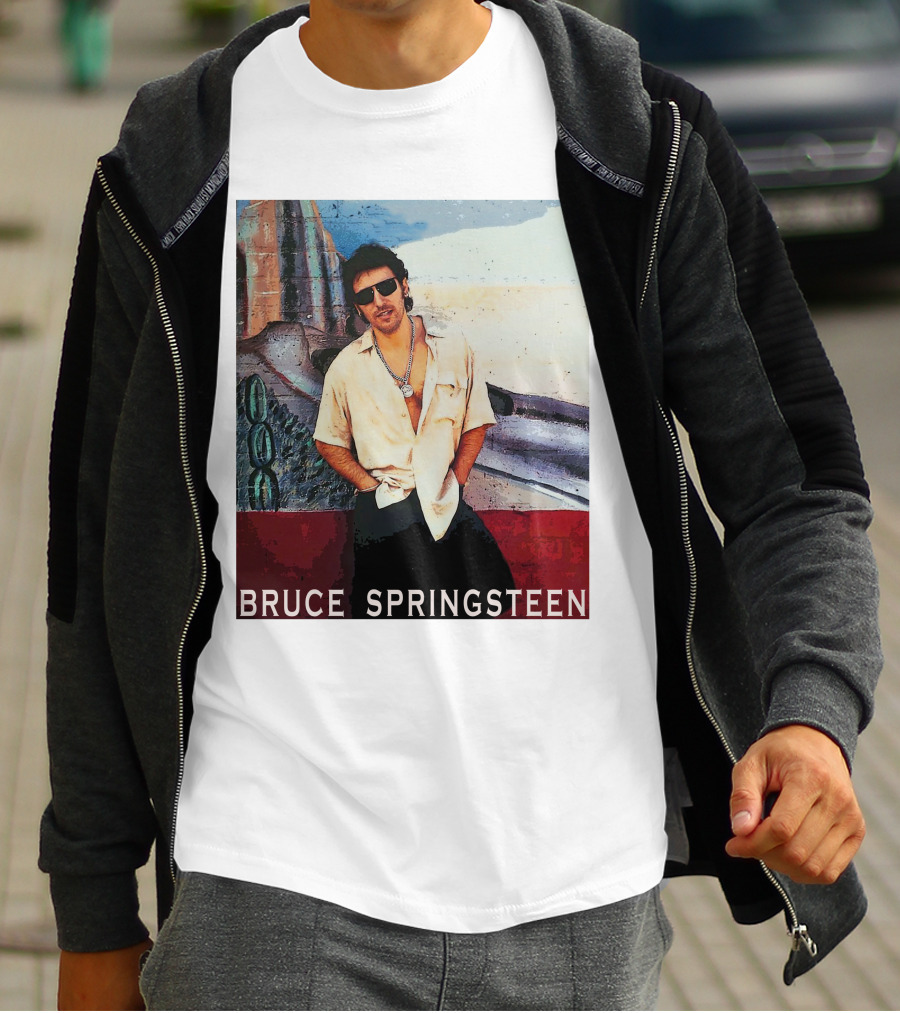 Bruce Springsteen Retro Sunglasses Style Music Legend T-Shirt