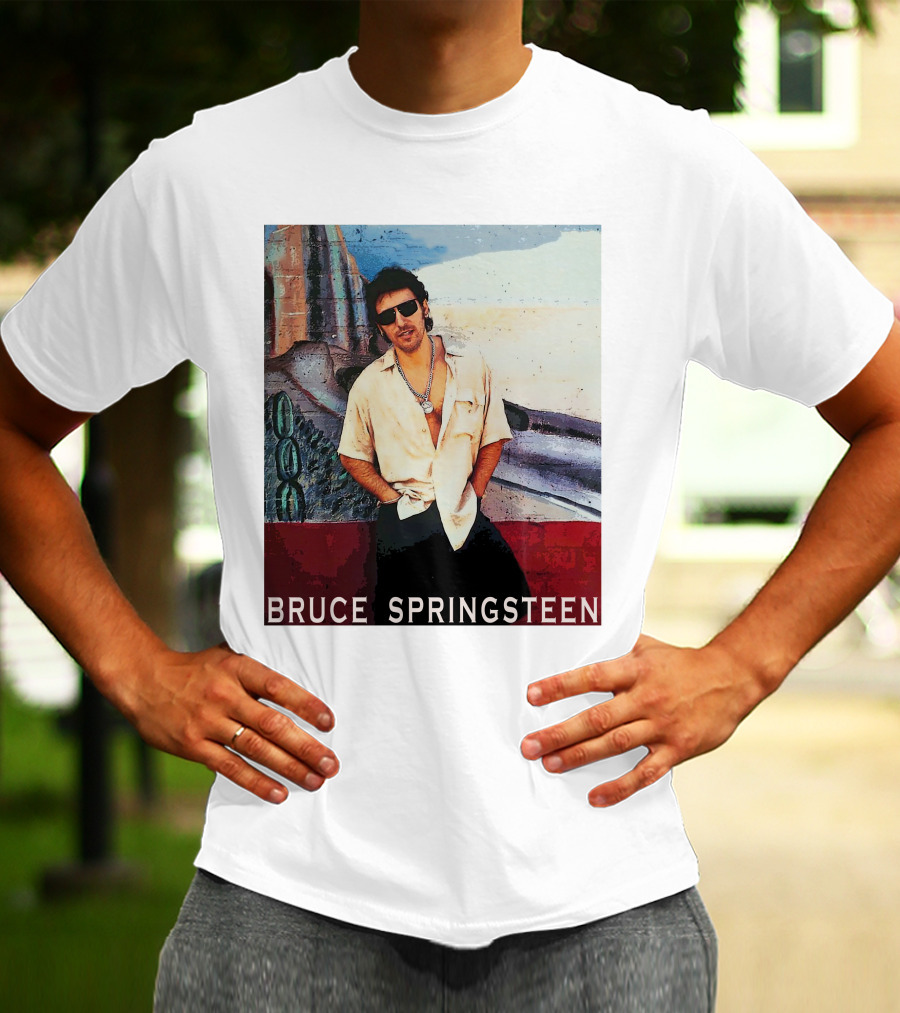 Bruce Springsteen Retro Sunglasses Style Music Legend T-Shirt
