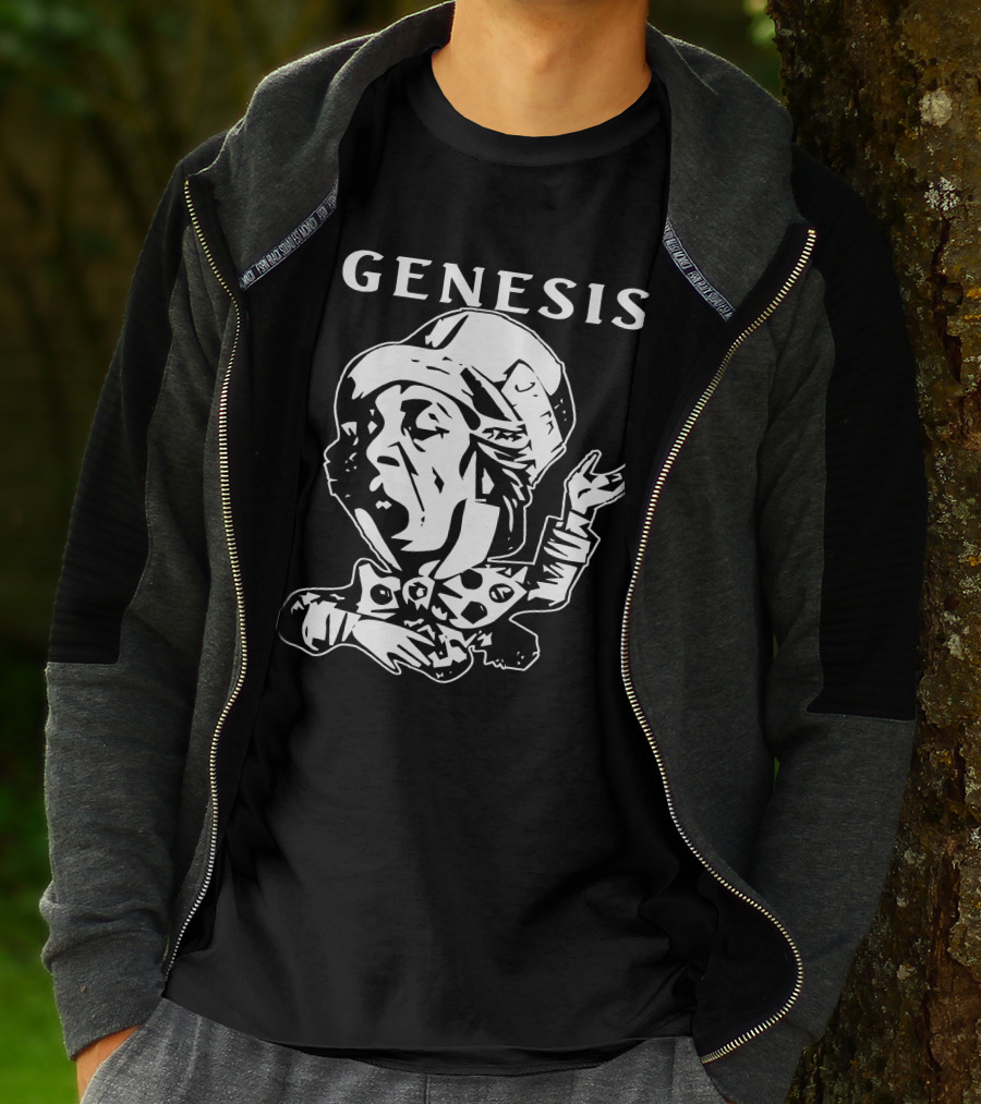 Genesis Trespass Style Face Art T-Shirt