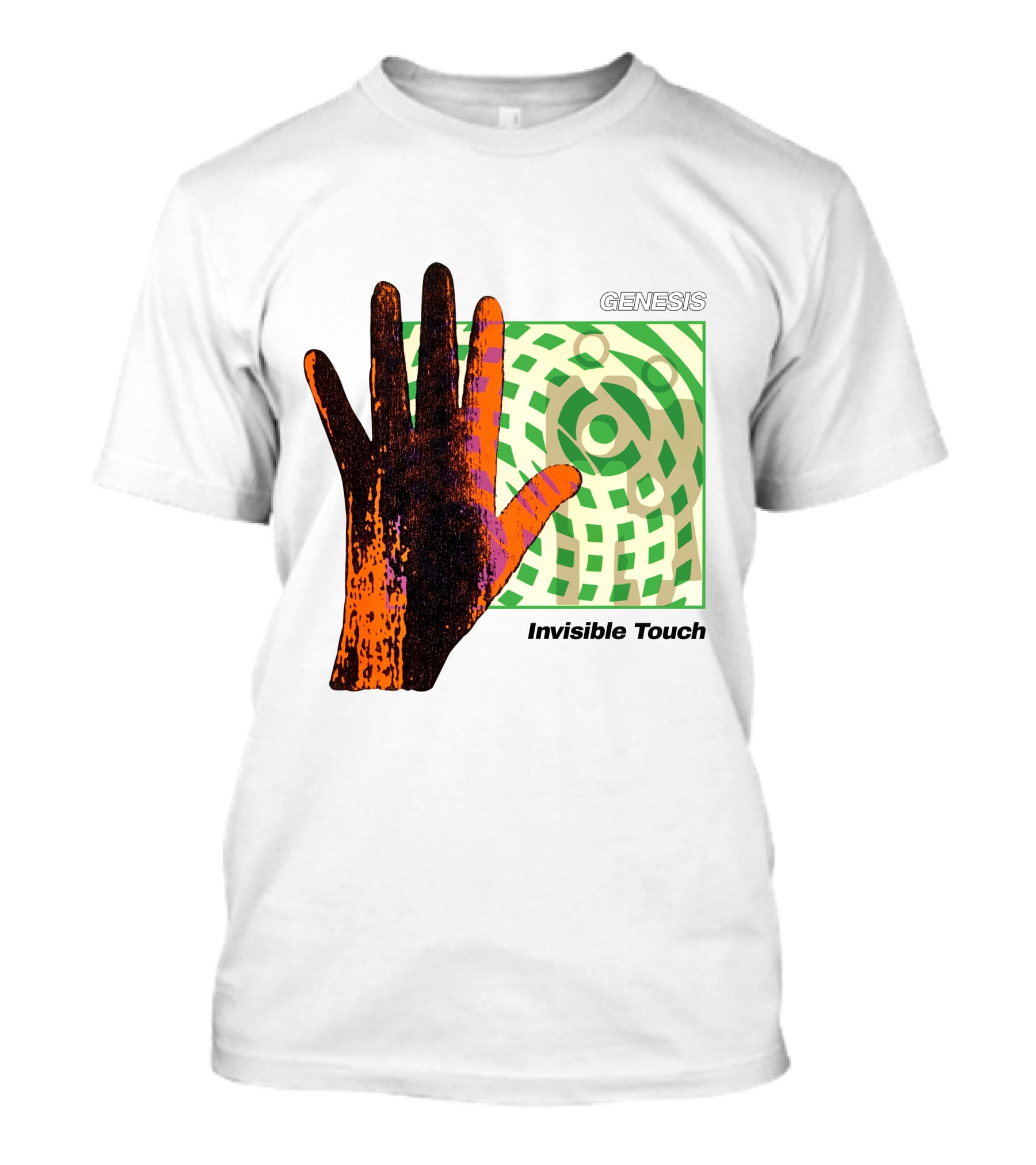 Genesis Invisible Touch Album Cover Hand Artwork T-Shirt