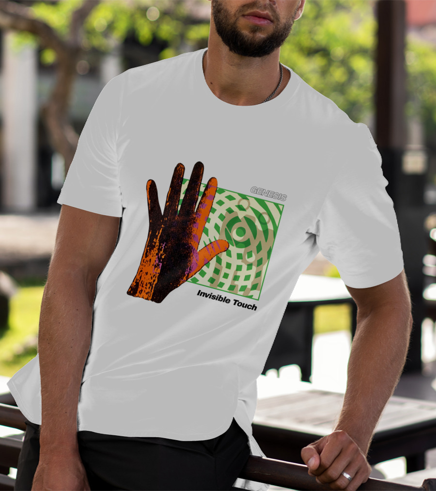 Genesis Invisible Touch Album Cover Hand Artwork T-Shirt