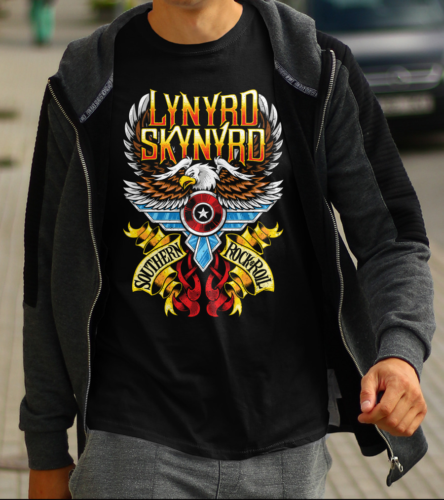 Lynyrd Skynyrd Southern Rock & Roll Eagle Wings T-Shirt