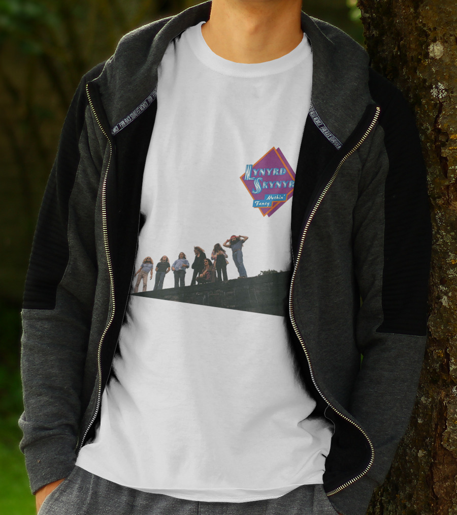 Lynyrd Skynyrd Nuthin' Fancy Band Members On Rooftop T-Shirt