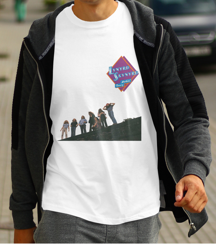 Lynyrd Skynyrd Nuthin' Fancy Band Members On Rooftop T-Shirt