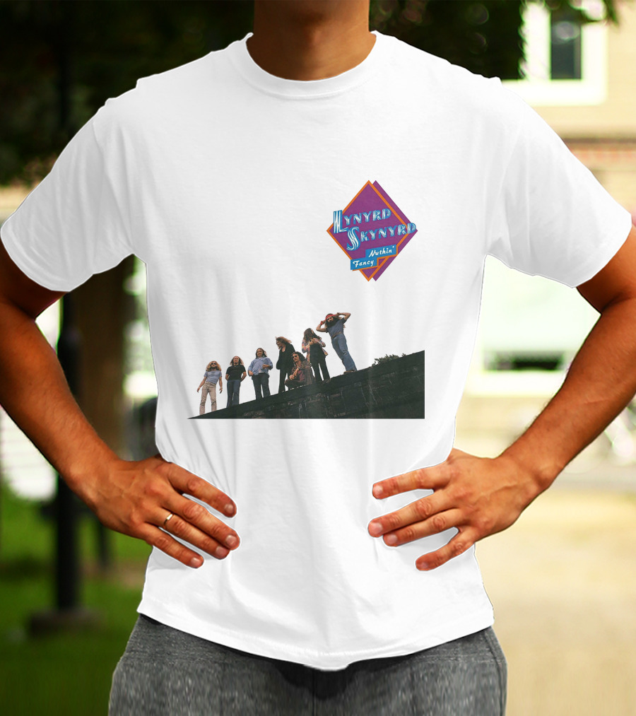 Lynyrd Skynyrd Nuthin' Fancy Band Members On Rooftop T-Shirt