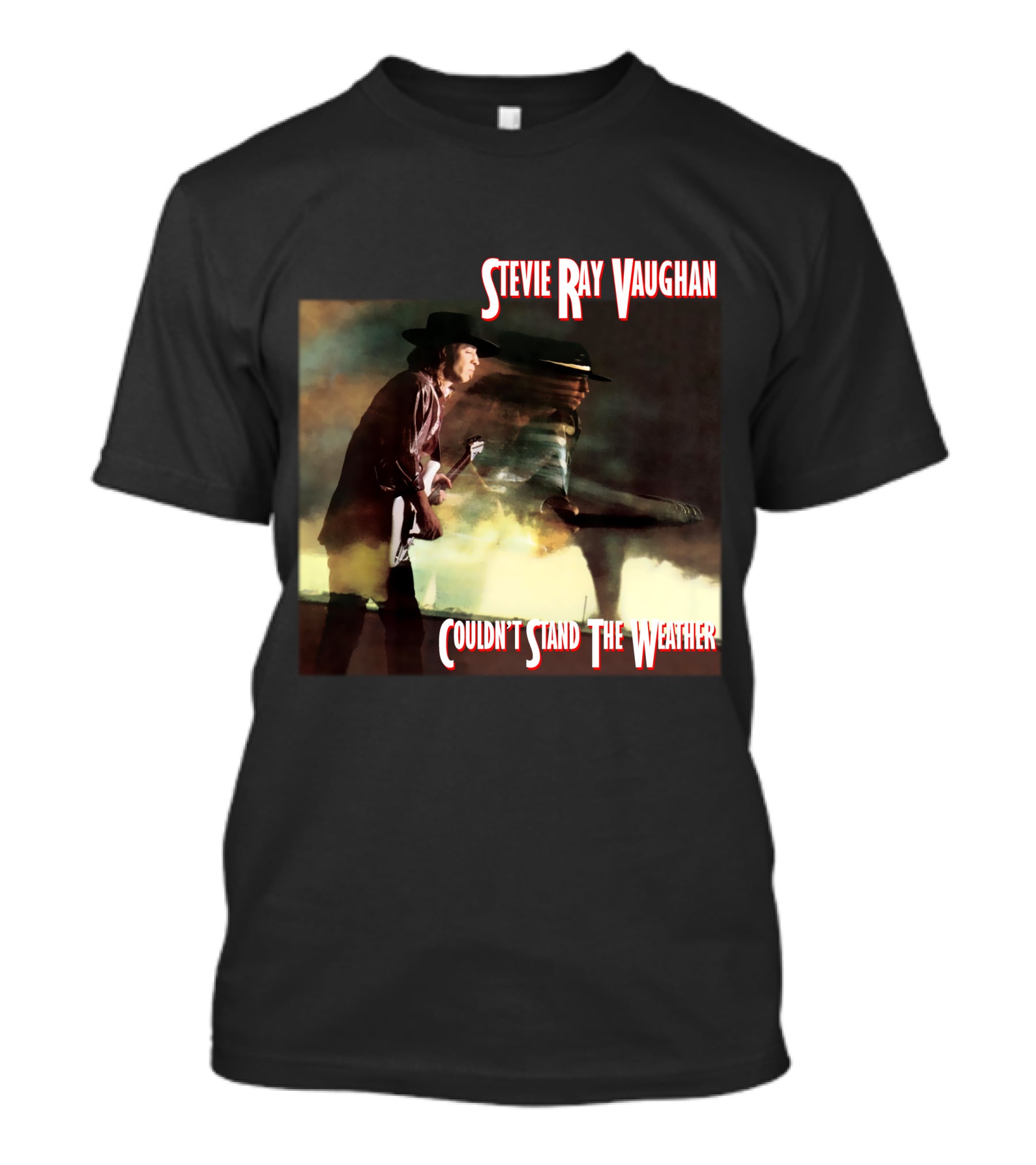Stevie Ray Vaughan Couldn't Stand The Weather Album Art T-Shirt