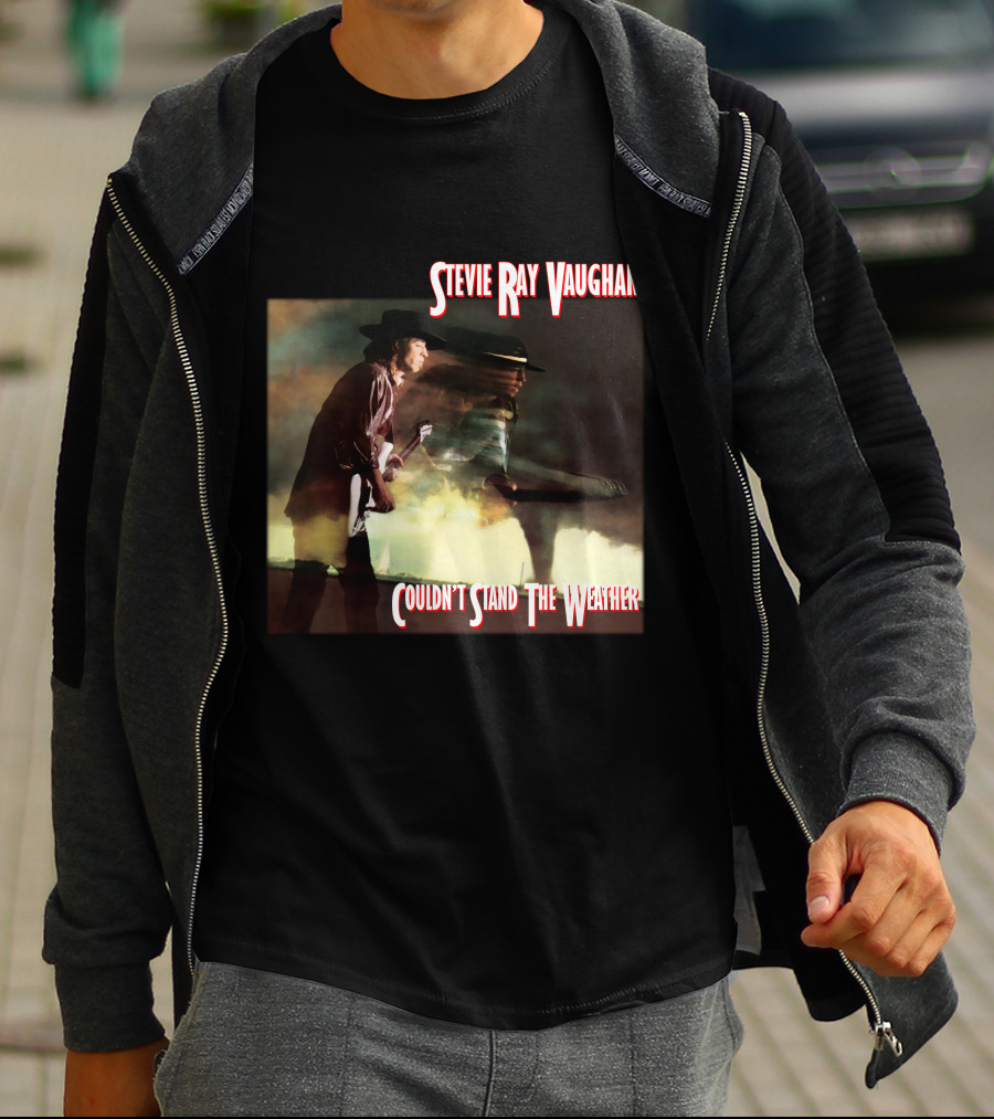 Stevie Ray Vaughan Couldn't Stand The Weather Album Art T-Shirt