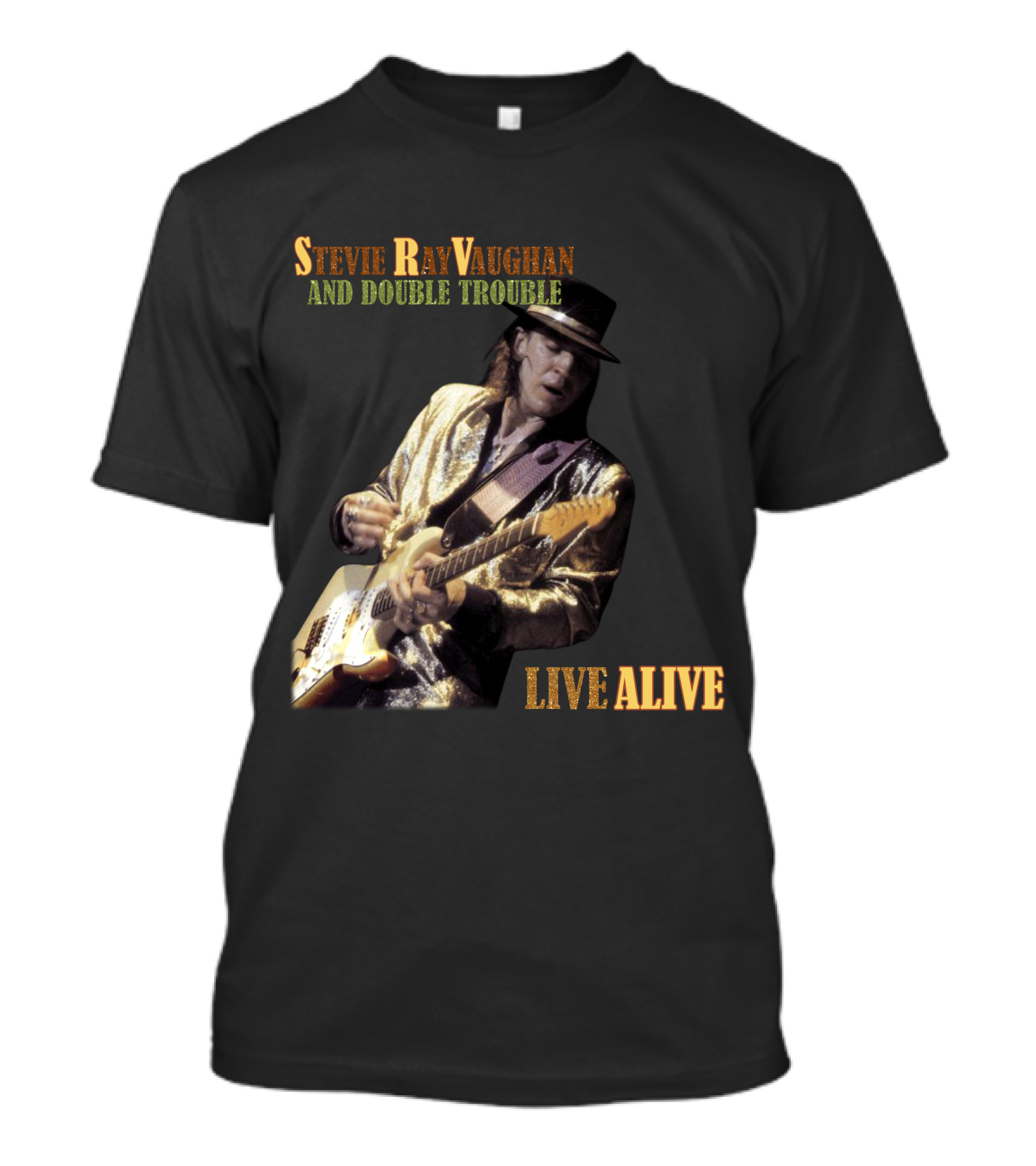 Stevie Ray Vaughan And Double Trouble Live Alive T-Shirt