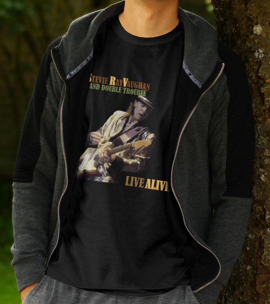 Stevie Ray Vaughan And Double Trouble Live Alive T-Shirt