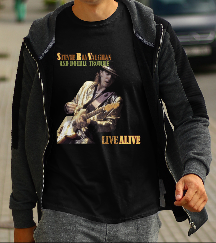 Stevie Ray Vaughan And Double Trouble Live Alive T-Shirt