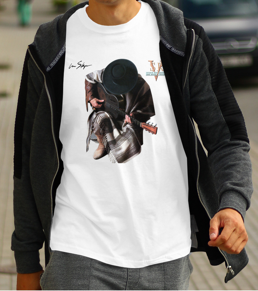 Stevie Ray Vaughan In Step Srv Texas Blues Guitarist T-Shirt