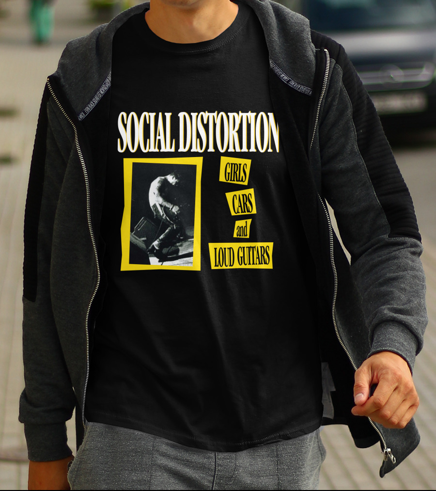 Social Distortion Girls Cars And Loud Guitars T-Shirt