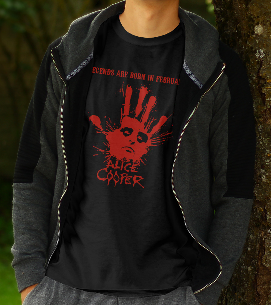Legends Are Born In February Alice Cooper T-Shirt
