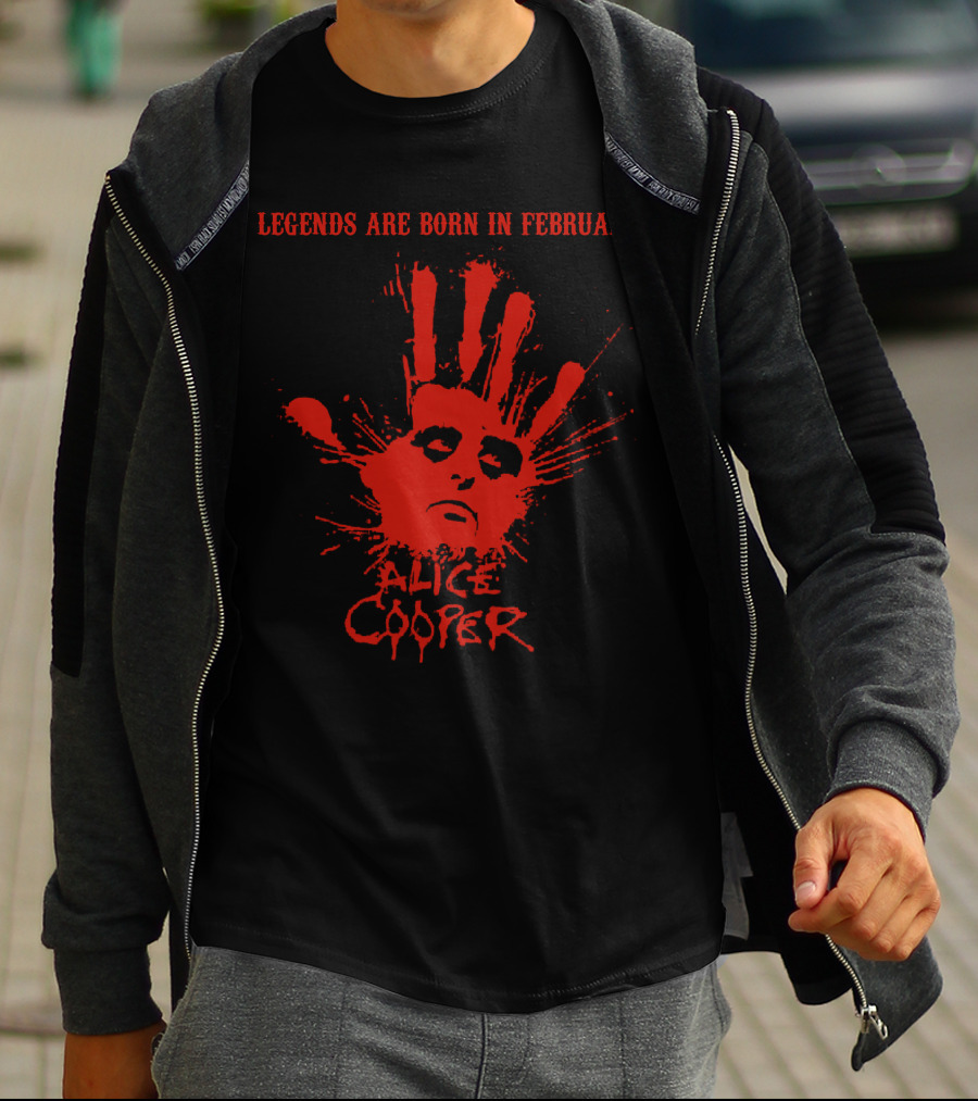 Legends Are Born In February Alice Cooper T-Shirt