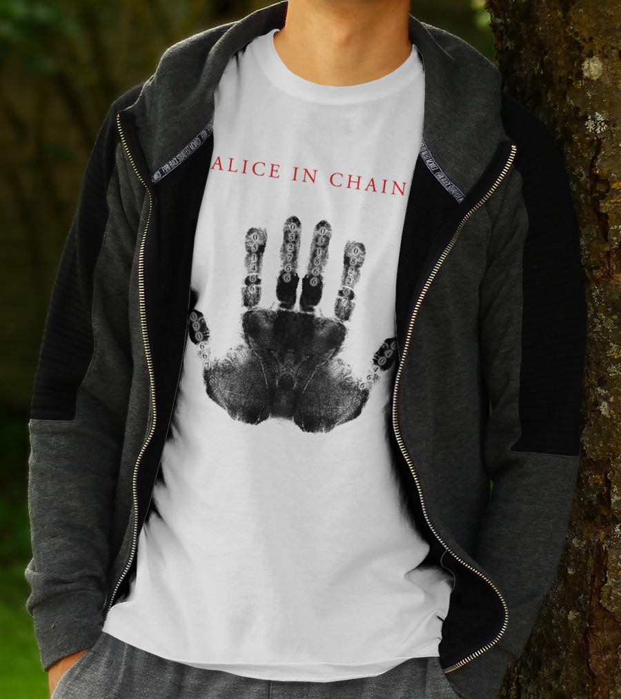 Alice In Chains Handprint With Numbers T-Shirt