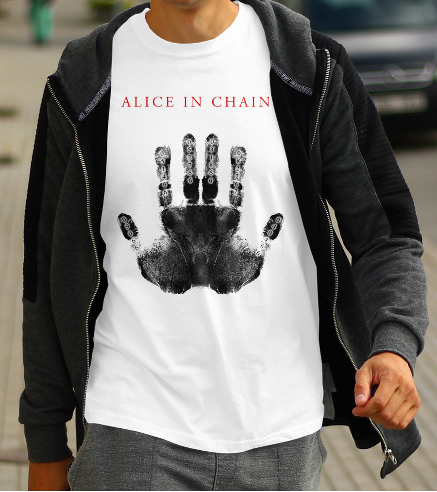 Alice In Chains Handprint With Numbers T-Shirt
