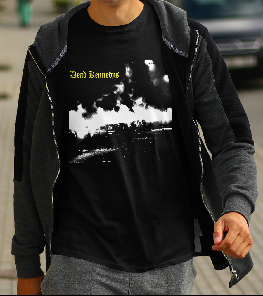 Dead Kennedys Car Riot Scene T-Shirt