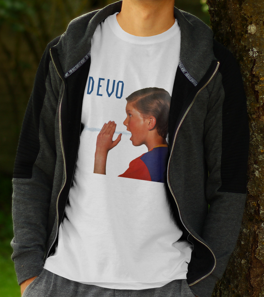 Devo Boy Shouting With Sound Wave T-Shirt