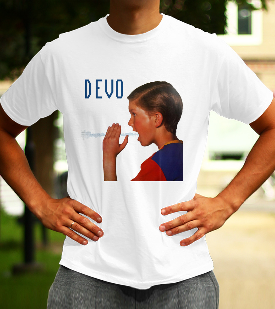 Devo Boy Shouting With Sound Wave T-Shirt