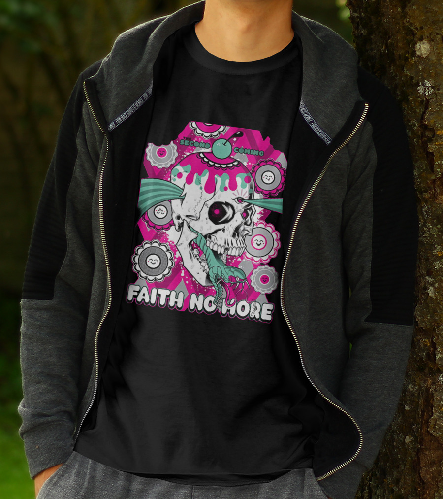Faith No More Second Coming Skull And Snake T-Shirt