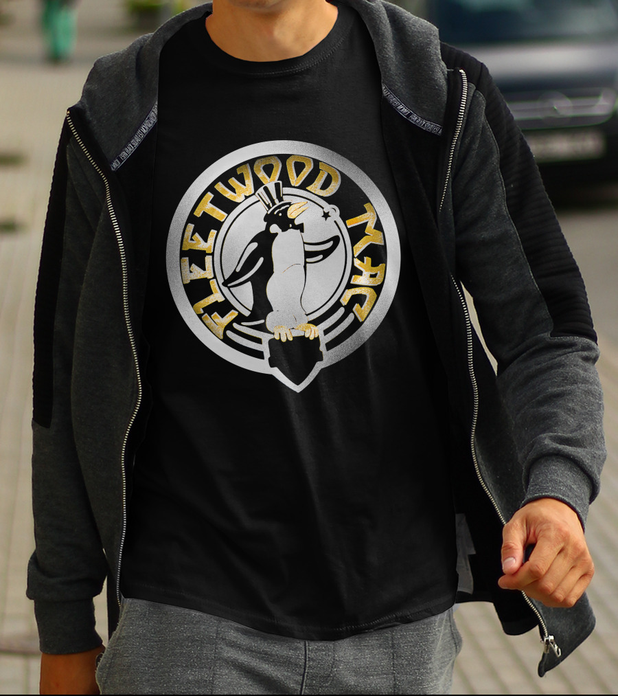 Fleetwood Mac Penguin Logo Vintage Style T-Shirt