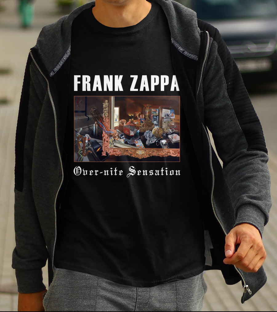 Frank Zappa Over-Nite Sensation Album Cover Artwork T-Shirt
